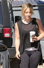 HILARY DUFF Arrives at a a Gym in Los Angeles 0205