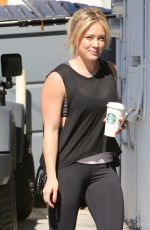 HILARY DUFF Arrives at a a Gym in Los Angeles 0205