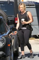 HILARY DUFF Arrives at a a Gym in Los Angeles 0205