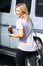 HILARY DUFF Heading to a Gym in Los Angeles