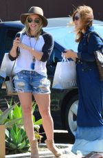 HILARY DUFF in Daisy Dukes Out in West Hollywood