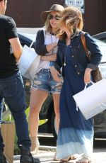 HILARY DUFF in Daisy Dukes Out in West Hollywood