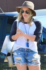 HILARY DUFF in Daisy Dukes Out in West Hollywood