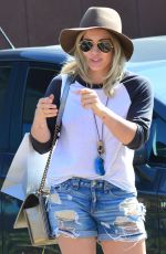 HILARY DUFF in Daisy Dukes Out in West Hollywood