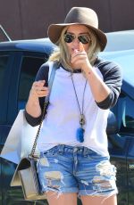 HILARY DUFF in Daisy Dukes Out in West Hollywood