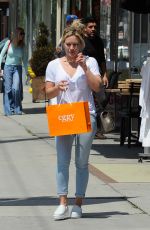 HILARY DUFF in Tight Jeans Out Shopping in West Hollywood