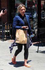 HILARY DUFF Leaves a Nail Salon in Beverly Hills