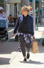 HILARY DUFF Leaves a Nail Salon in Beverly Hills