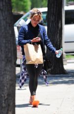 HILARY DUFF Leaves a Nail Salon in Beverly Hills