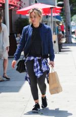 HILARY DUFF Leaves a Nail Salon in Beverly Hills