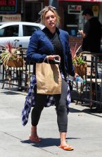 HILARY DUFF Leaves a Nail Salon in Beverly Hills