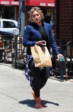 HILARY DUFF Leaves a Nail Salon in Beverly Hills