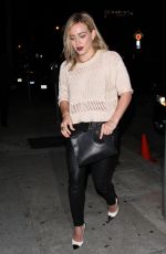 HILARY DUFF Leavres Craig’s Restaurant in West Hollywood 2405