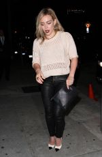 HILARY DUFF Leavres Craig’s Restaurant in West Hollywood 2405