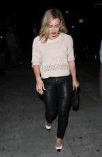 HILARY DUFF Leavres Craig’s Restaurant in West Hollywood 2405