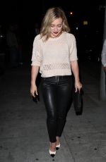 HILARY DUFF Leavres Craig’s Restaurant in West Hollywood 2405