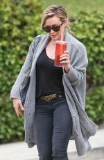 HILARY DUFF Out for Coffe in Los Angeles