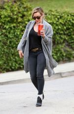HILARY DUFF Out for Coffe in Los Angeles