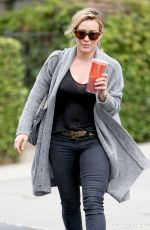 HILARY DUFF Out for Coffe in Los Angeles