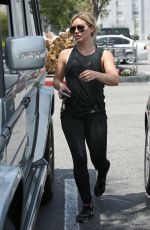 HILARY DUFF Out Shopping at Bristol Farms in Beverly Hills