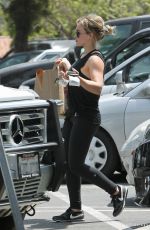 HILARY DUFF Out Shopping at Bristol Farms in Beverly Hills