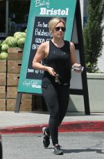 HILARY DUFF Out Shopping at Bristol Farms in Beverly Hills