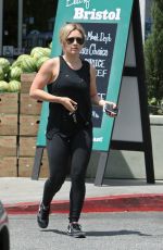 HILARY DUFF Out Shopping at Bristol Farms in Beverly Hills