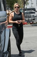 HILARY DUFF Out Shopping at Bristol Farms in Beverly Hills