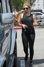 HILARY DUFF Out Shopping at Bristol Farms in Beverly Hills