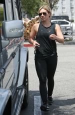 HILARY DUFF Out Shopping at Bristol Farms in Beverly Hills