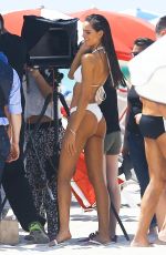 IZBEL GOULRT in Bikini at a Photoshoot on the Beach in Miami