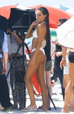 IZBEL GOULRT in Bikini at a Photoshoot on the Beach in Miami