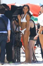 IZBEL GOULRT in Bikini at a Photoshoot on the Beach in Miami