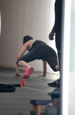 JAIMIE ALEXANDER Working Out at a Gym in Hollywood
