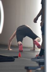 JAIMIE ALEXANDER Working Out at a Gym in Hollywood
