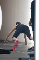 JAIMIE ALEXANDER Working Out at a Gym in Hollywood