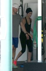 JAIMIE ALEXANDER Working Out at a Gym in Hollywood