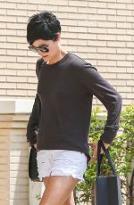 JAIMIE ALXANDER in Shorts Out and About in Los Angeles