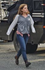 JANE LEVY on the Set of Monster Truck in Chilliwack