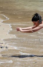 JASMIN WALIA Working Out on the Beach in Tenerife