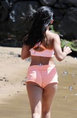 JASMIN WALIA Working Out on the Beach in Tenerife