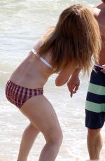 JENNETTE MCCURDY in Bikini at Santa Monica Beach 
