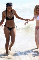 JENNETTE MCCURDY in Bikini at Santa Monica Beach 
