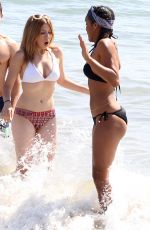 JENNETTE MCCURDY in Bikini at Santa Monica Beach 