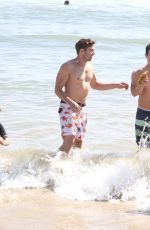JENNETTE MCCURDY in Bikini with Friends at a Beach in Santa Monica