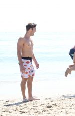 JENNETTE MCCURDY in Bikini with Friends at a Beach in Santa Monica