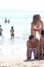 JENNETTE MCCURDY in Bikini with Friends at a Beach in Santa Monica