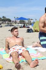 JENNETTE MCCURDY in Bikini with Friends at a Beach in Santa Monica