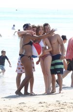 JENNETTE MCCURDY in Bikini with Friends at a Beach in Santa Monica