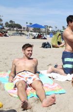 JENNETTE MCCURDY in Bikini with Friends at a Beach in Santa Monica